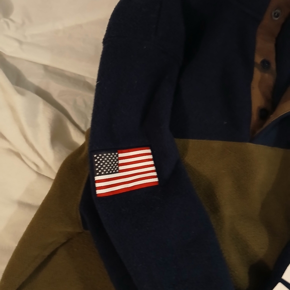 Polo Ralph Lauren Navy and Olive Pullover - Picture 5 of 7